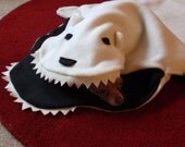 Pet Bed Blanket - Phillip The Polar Bear - PetCosy - Silly Pet Sleeping Bag / Baby Photo Prop