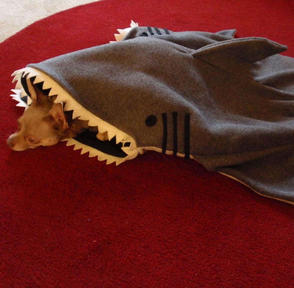 Dog Bed Blanket -- Simon The Shark -- PetCosy -- Silly Pet Sleeping Bag