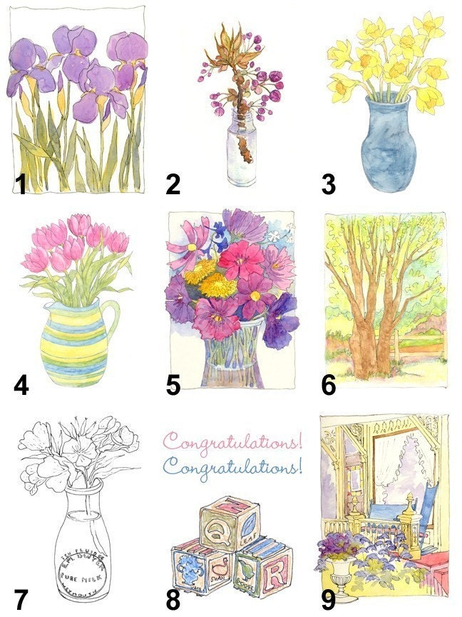 Cards - Choose Any Four - FREE USA Shipping