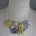 partly sunny - cotton and silk yo-yo necklace