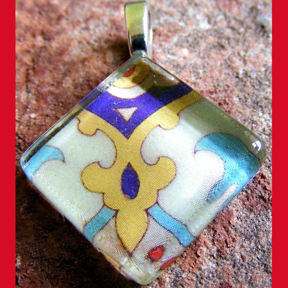 Glass Tile Pendant - Clearance Sale