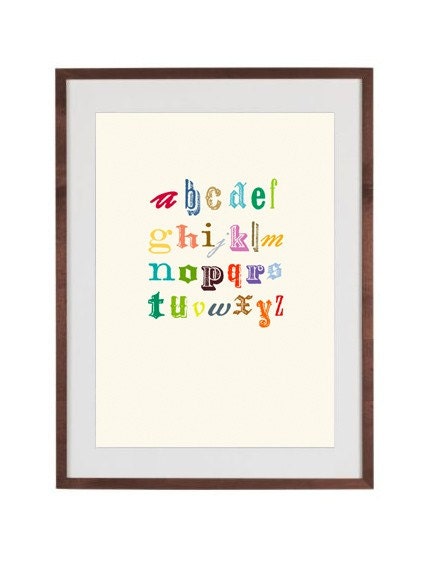 ABC Alphabet Print 5x7