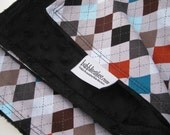 Preppy Blanket - Minky Baby Blanket - Baby Boy Blanket - Boy Baby Gift - Argyle Blanket - Personalized Baby Boy Blanket