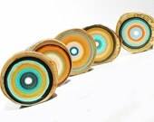 Abstract Paintings Tree Rings by Artist Tracy Melton