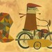 Going for a ride. Limited edition 8.5x11 print by Matte Stephens.