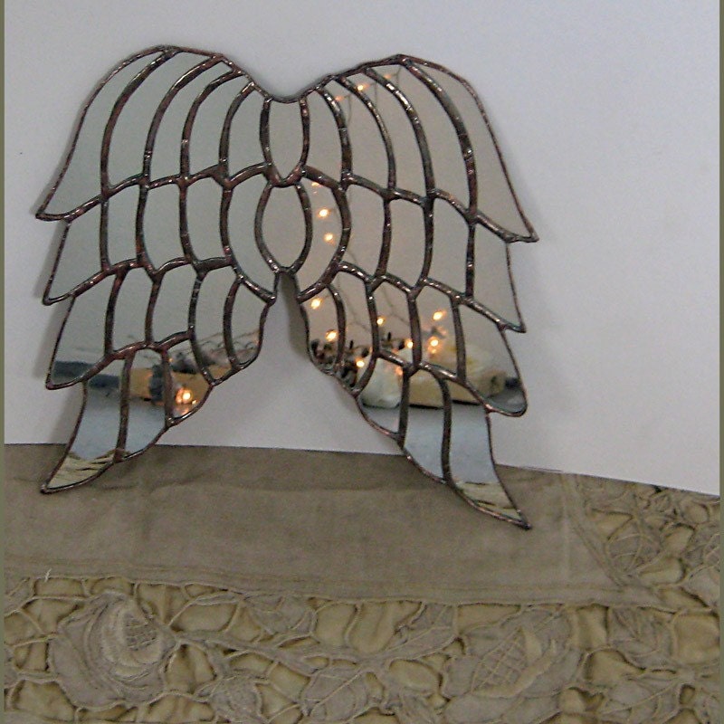 Versailles Angel - mirrored glass angel wings - made to order