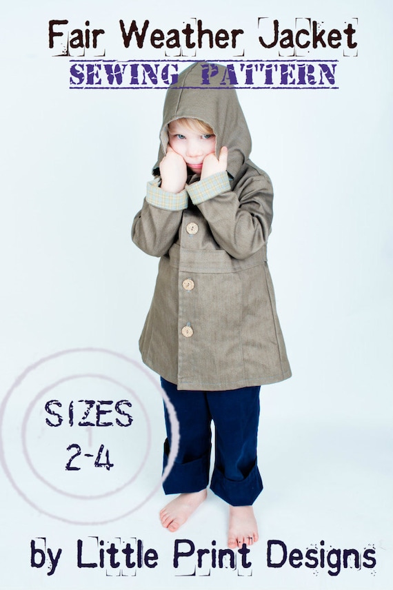 Fair Weather Jacket PDF EPATTERN for child sizes 2 to 4