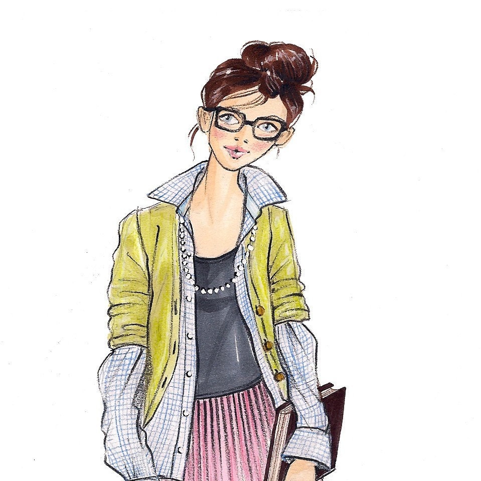 Milie - Fashion Illustration Print - Brooke Hagel