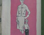 Anne Adams 4696, early 1960s suit with tab details