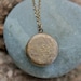CUSTOMIZE brass floral locket with your soul mantra phrase