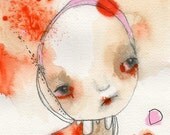 Reproduction Print of an Original Watercolor Illustration  - G A T E