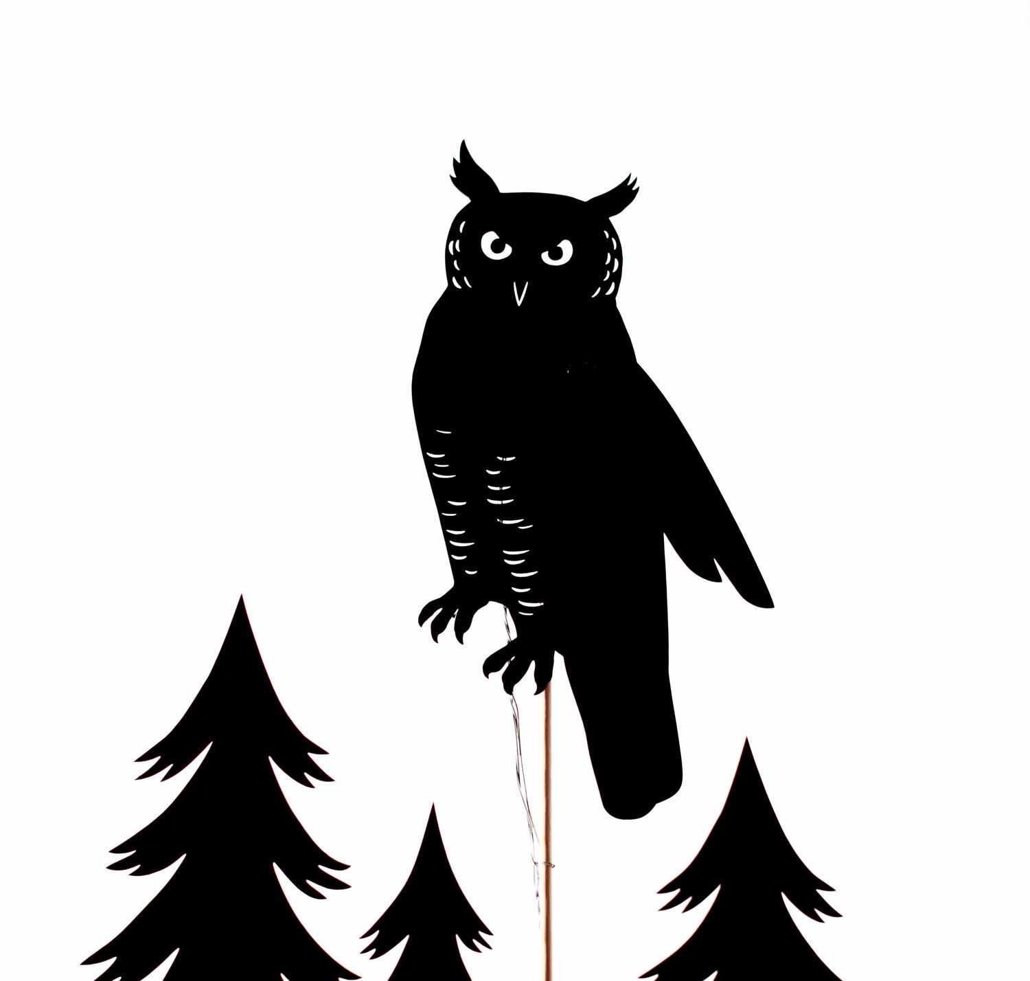 Owl Treescape Shadow Puppet Set