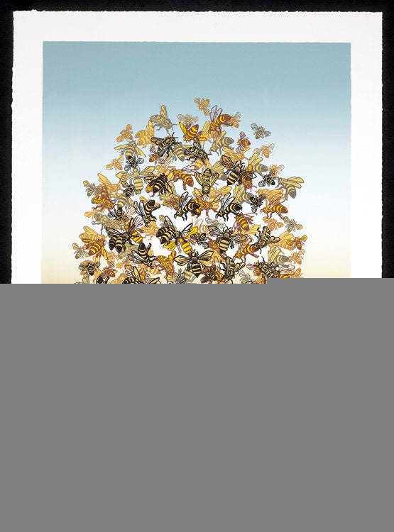 Bee Pile Large Serigraph Colony Collapse Disorder