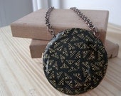 Copper Handmade Necklace Black and Gold