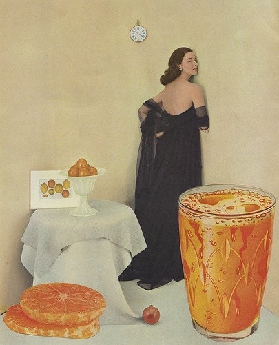 Fear of Fruit in all its Forms.  Limited edition of an original collage by Vivienne Strauss.