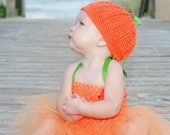 Pattern for a Crochet Little Pumpkin Hat  Photo Prop PDF