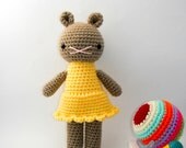 doll toy children crochet amigurumi plushie mouse .. little marigold .. doll
