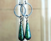 SALE Peacock Green Lagoon Drops
