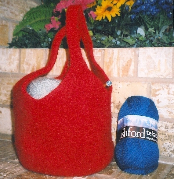 Pattern for Terrific Tote Felted Bag by TerrificCreations on Etsy