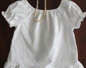 Girl Peasant Top Pattern, Long and Short Sleeves Sewing Pattern - 2 to 10 years
