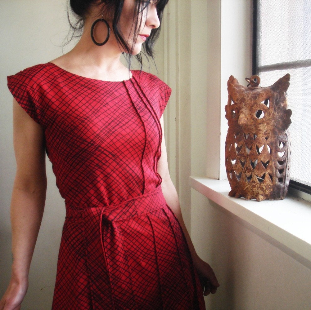 All Tomorrows Parties - Made to Order -  iheartfink Handmade Hand Printed Womens Artistic Fashion  Dress