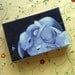 BedTime - 4 X 6 Inch Handmade Painting on Canvas - 3 White Bunnies Sleeping
