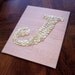 Vintage Button Monogram on Silk -- 8x10 Ready To Frame -- by Letter Perfect Designs (frame not included)