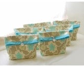 Bridesmaid Clutch Purse, Personalized, Bridesmaids Gift, Wedding - Set of 6 tagt