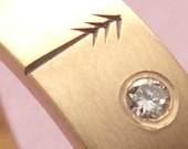 Wedding Band or Engagement Ring Rose Gold with Diamond