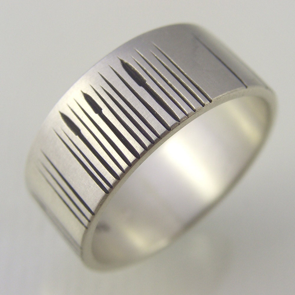 Wedding Band with Reeds Ring