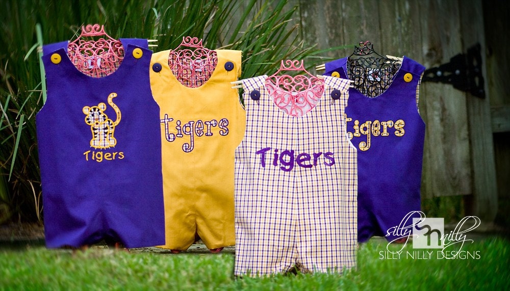 LSU inspired jon jon's for boys