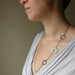 Circles Necklace with Chalcedony:  Turquoise