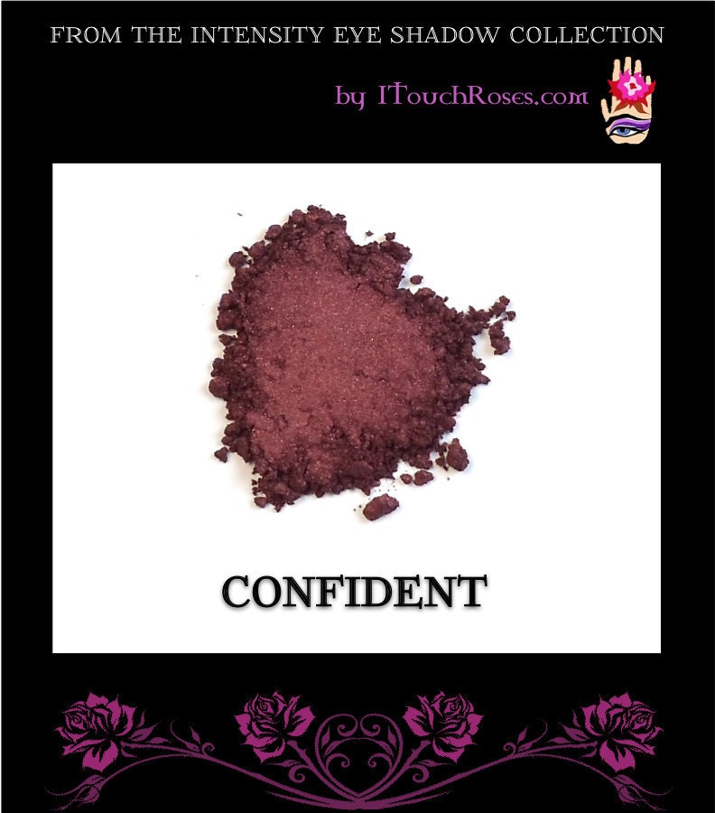Confident - Intensity Eye Shadow - Deep Burgundy with Burnt Red Pearl Effect - The Best is Here