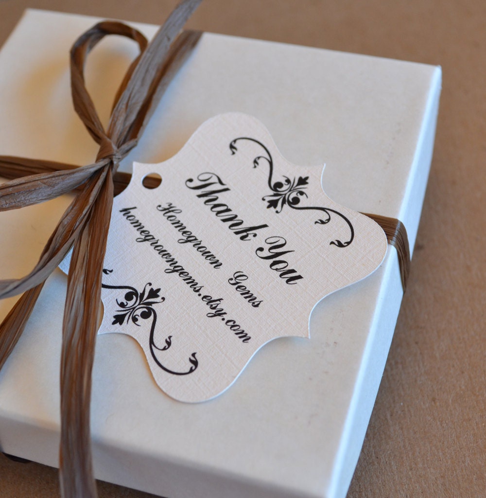 Custom Thank You Tags Gift Tags Custom Personalized 00012a