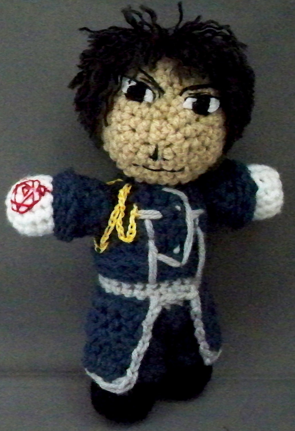Colonel Roy Mustang, Flame Alchemist amigurumi
