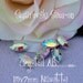 Crystal AB Sew on - Swarovski Crystal 15 x 7mm Navette 4200 in a SP 4-hole Prong Setting - Wire Jewelry Supply - Component