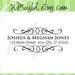 Save The Date Wedding Invitation Gift Return Address Custom Stamp 0002 (red rubber wooden block)