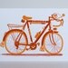 RACER BICYCLE 10 SPEED Print Hand Printed Letterpress with Kraft Envelope