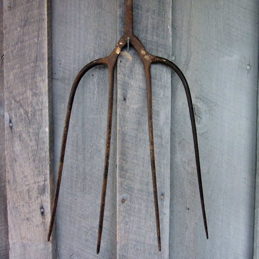 Vintage Hay Fork Pitchfork Rustic Decor By Simplysuzula On Etsy