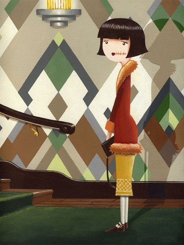 Scars 5 - flapper art print