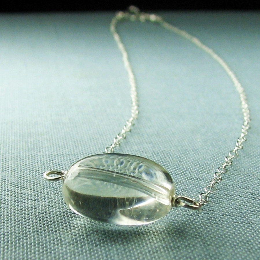 Alioth Sublime Crystal Quartz Modern Sterling Silver Necklace