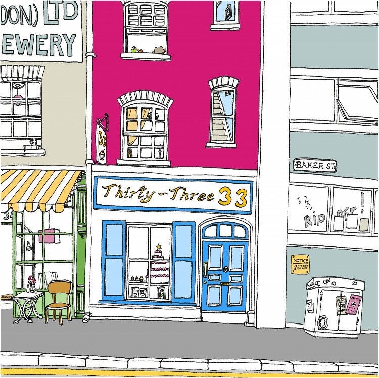 Cakes at Thirty-Three - Digital Print / Wall Art / Illustration