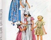Vintage Simplicity 6242 boho vintage flower girls Dress sewing pattern Sz 10