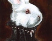 dark, goth, halloween decor- Hattie Albino- White Rabbit Art