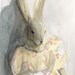 Portrait of Lovey - Rabbit Art, children, decor