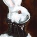 dark, goth, halloween decor- Hattie Albino- White Rabbit Art