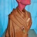 Long Legged Bird Perched on a Pashmina