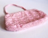 Vintage Purse Beaded Formal Clutch Pink Evening Bag Hand Made in Japan