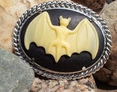 Gothic Vlad the Bat Cameo Brooch Pin