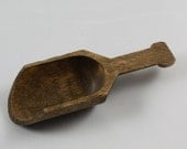Rustic wooden scoop small